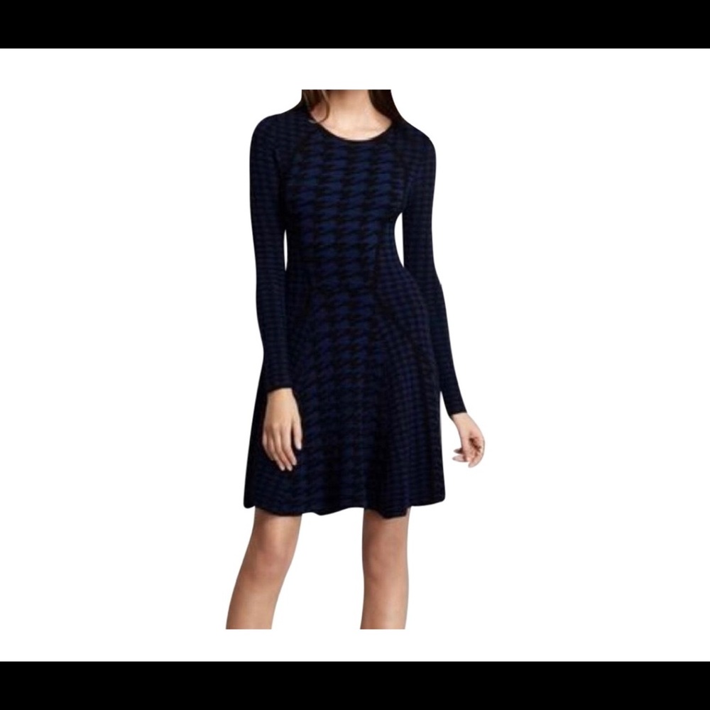 Torn by Ronny Kobo houndstooth dress
